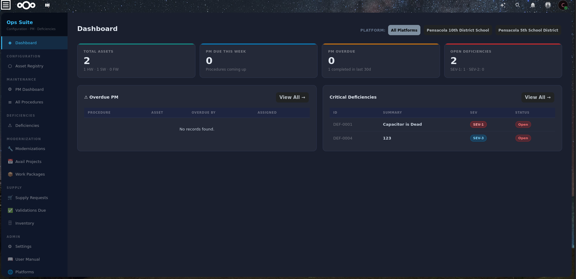 Dashboard