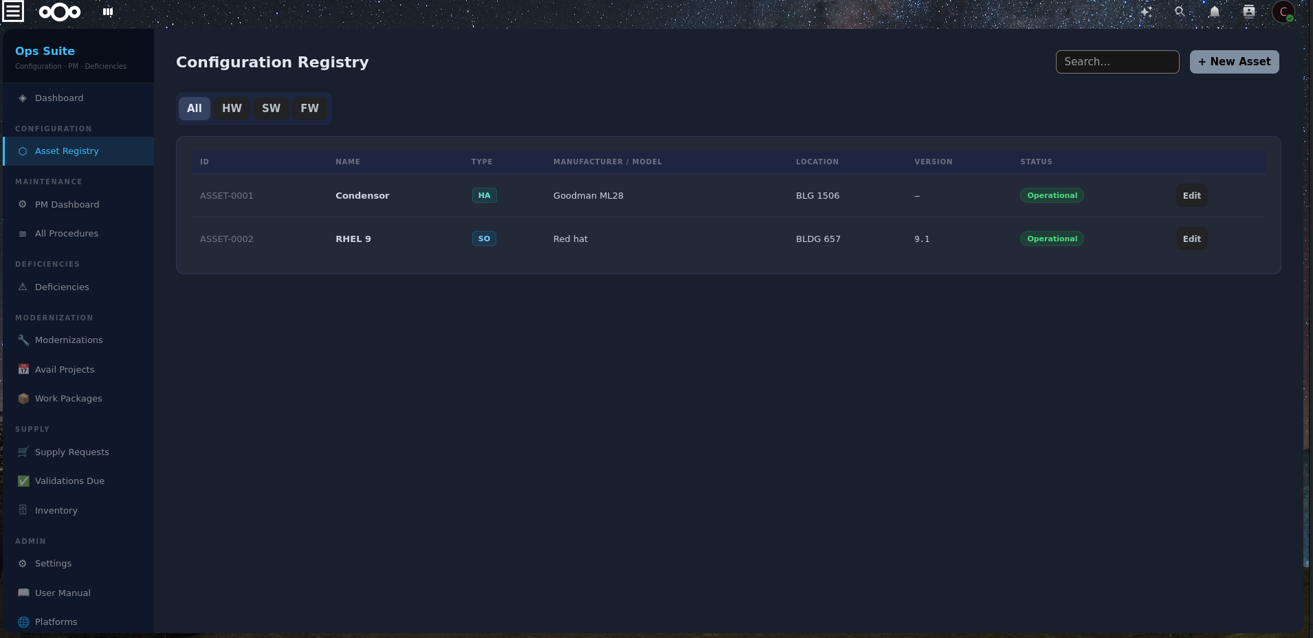 Asset Registry